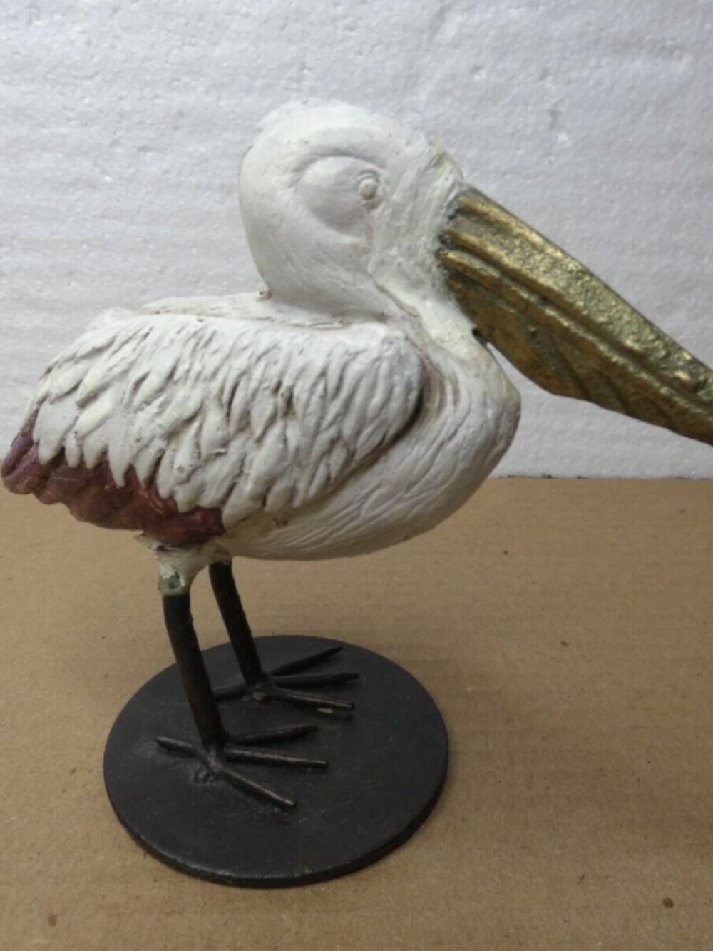 Andrea Sadek Pelican Bird Figure Statue 5" x 6" Ceramic